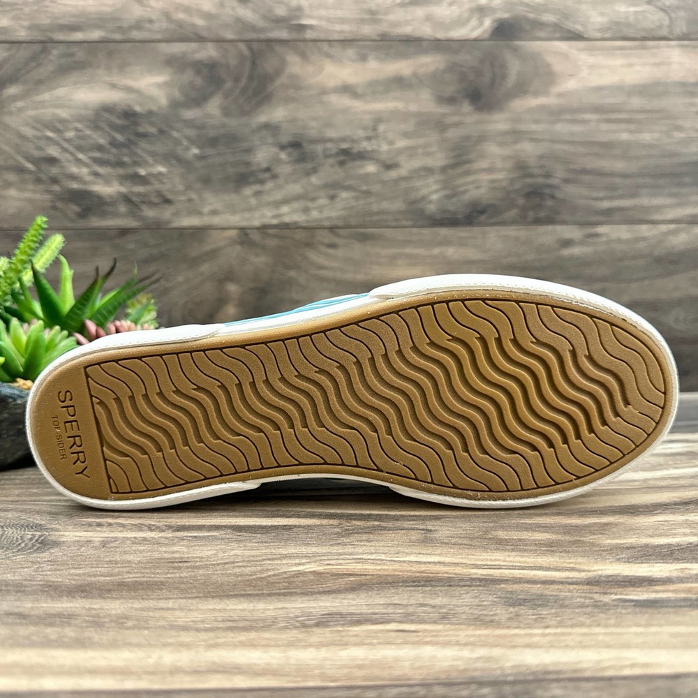 ❌SOLD OUT❌NIB Sperry Pier Wave 9M 40 Chambry Blue Slip-On Sneaker - Picture 8 of 11
